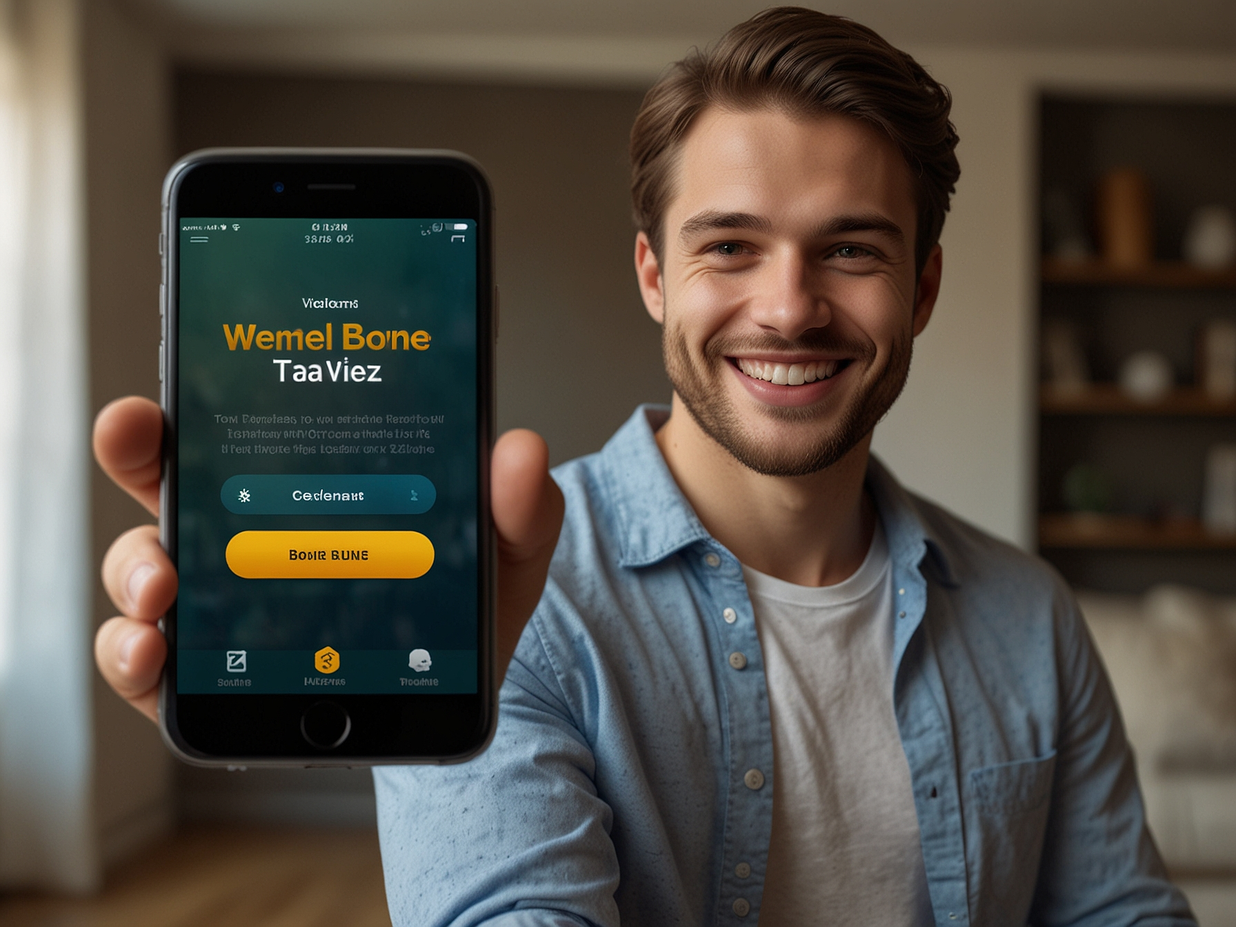 Player claiming welcome bonus